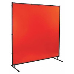 Steiner Welding Screen, 5 ft H, 6 ft W, Orange  538-5X6