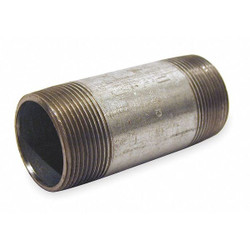 Beck Pipe Nipple,1/8",6",Galvanized Steel 0331002204