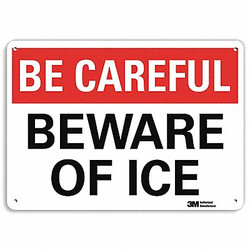 Lyle Safety Sign,7 in x 10 in,Aluminum U7-1004-RA_10X7