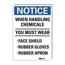 Lyle Notice Sign,10inx7in,Reflective Sheeting  U5-1631-RD_7X10