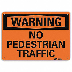 Lyle Rflctv Pedestrian Traffic Sign,10x14in U6-1170-RA_14X10