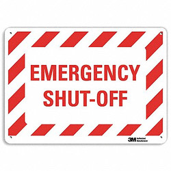 Lyle Safety Sign,10 in x 14 in,Aluminum U7-1060-RA_14X10