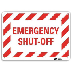 Lyle Safety Sign,10 in x 14 in,Aluminum  U7-1060-RA_14X10