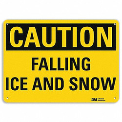 Lyle Rflctv Icy Conditions Sign,10x14in,Plstc  U4-1302-RA_14X10