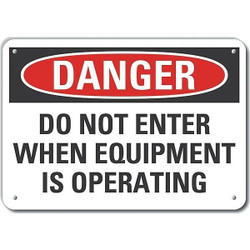 Lyle Mach&Operation Danger Sign,10x14in,Alum LCU4-0584-NA_14X10