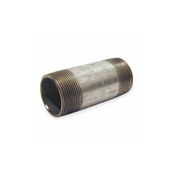 Beck Pipe Nipple,1-1/4".,2".,Galv Steel 0331028407