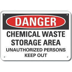 Lyle Chemicals Danger Sign,10inx14in,Plastic LCU4-0668-NP_14X10