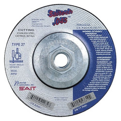 United Abrasives/Sait Abrsv Cut-Off Wheel,T27,5 in.,5/8 in.-11 23306