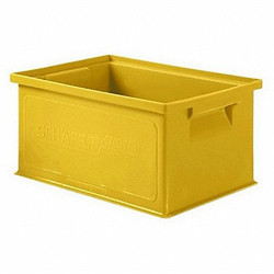 Ssi Schaefer Straight Wall Ctr,Yellow,Solid,HDPE 1463.130906YL1