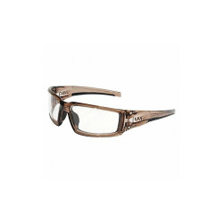 Honeywell Uvex Safety Glasses,Brown Frame,Wraparound S2960HS