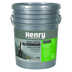 Henry Aluminum Roof Coating,Water Base,5 gal  HE558018