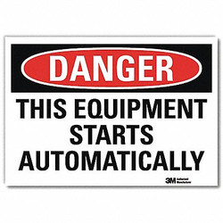 Lyle Danger Sign,7inx10in,Reflective Sheeting U1-1063-RD_10X7