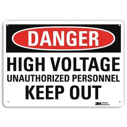 Lyle Danger Sign,7 in x 10 in,Aluminum U1-1022-RA_10X7