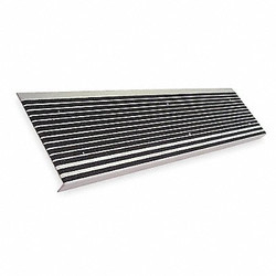 Wooster Products Stair Tread,Black,48in W,Extruded Alum 500BLA4