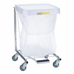 R&b Wire Products Laundry Hamper Cart,1 Comp,Gray,7 cu. ft 692/28