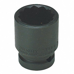 Wright Tool Impct Skt,Steel,Blk Oxd,55 mm 67H-55MM