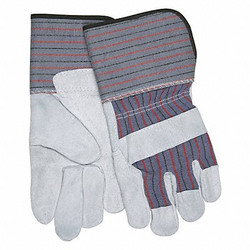 Mcr Safety Leather Palm Gloves,Cowhide,L,PR 12011