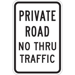 Lyle Private Drive & Road Traffic Sign,18x12" T1-1019-EG_12x18