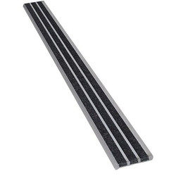 Wooster Products Stair Nosing,Black,36in W,Extruded Alum 121BLA3