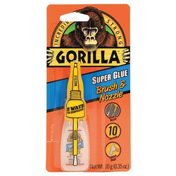 Gorilla Glue Instant Adhesive,0.35 fl oz,Bottle  7500101