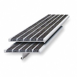 Wooster Products Stair Nosing,Black,60in W,Extruded Alum 231BF-5