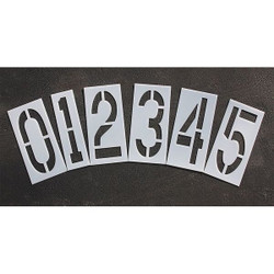 Rae Pavement Stencil,18 in,Number Kit,1/16 STL-116-8180