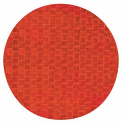 Incom Floor Tape,Red,3 inx3 in,Circle,PK50 RR350RD