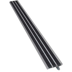 Wooster Products Stair Nosing,Black,48in W,Extruded Alum 121BFBLA4