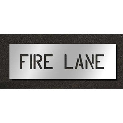 Rae Pavement Stencil,Fire Lane,4 in STL-116-70431