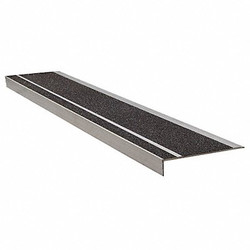 Wooster Products Stair Tread,Black,48in W,Extruded Alum  365BLA4