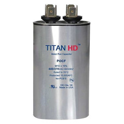 Titan Hd Motor Run Capacitor,3  MFD,2 1/16"  H POCF3A