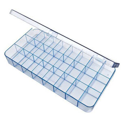 Flambeau Compartment Box,Snap,Clear,1 11/16 in 5129CL