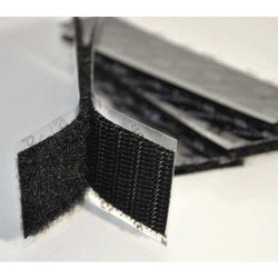 Velcro Brand Hook-and-Loop Fast, Black, Strip, PK50 1X4KIHLM