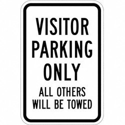 Lyle Visitor Parking Sign,18" x 12" T1-1045-EG_12x18