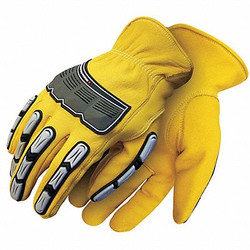 Bdg Leather Gloves,Goatskin Palm,L 20-1-10695-L