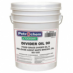 Petrochem Divider Oil,Food Grade,5 gal.  FOODSAFE DIVIDER OIL 90-005