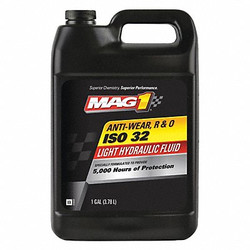 Mag 1 Hydraulic Oil,Mag 1 AW,ISO 32,1gal,Jug MAG00326