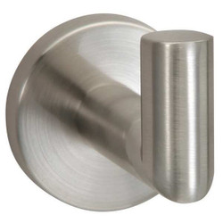 Taymor Bathroom Hook,Zinc,Satin,2 in W 04-SN2801