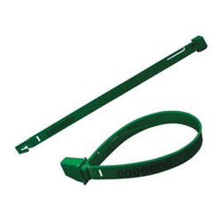 Elc Security Products Strap Seals,Green,Unfinished,PK250 070H19PPGR