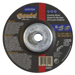 Norton Abrasives DepressedGrindWhl,5/8"-11CN,ThreadHle 66252843597