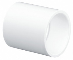 Sim Supply Coupling, 2 in,Schedule 40,Socket,White  429020BC