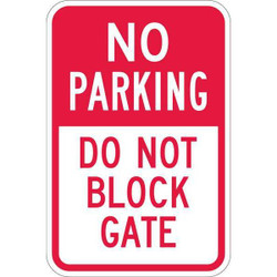 Lyle Gate No Parking Sign,18" x 12" T1-1096-EG_12x18