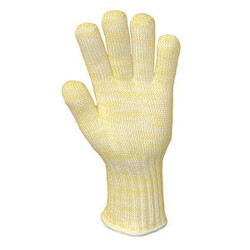 Wells Lamont Heat Resistant Glove,S,Yellow/White,PK12 2610S-GR