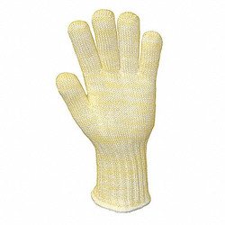 Wells Lamont Heat Resistant Glove,S,Yellow/White,PK12  2610S-GR