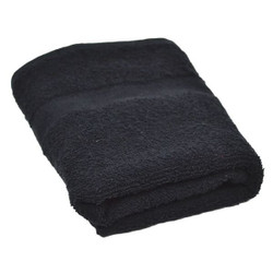 R & R Textile Hand Towel,27 in L,Black 71625