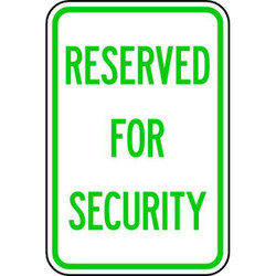 Lyle Security Parking Sign,18" x 12" RP-054-12HA