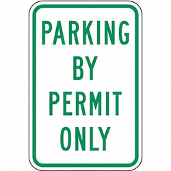 Lyle Permit Parking Sign,18" x 12" RP-031-12HA