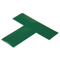 Mighty Line Floor Tape,Green,2 inx6 in,T,PK100  GREENT