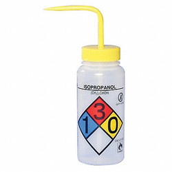 Sp Scienceware Wash Bottle,Std 16 oz,Isopropanol,Yw,PK4 F11816-0008