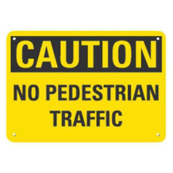 Lyle Rflctv Pedestrian Trfc Caut Sign,10x14in LCU3-0279-RA_14x10